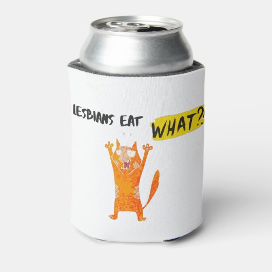 LESBIANEN ETEN WAT. BLIKJESKOELER (Blikje Achterkant)