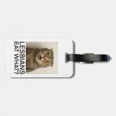 Lesbians Eat What Funny Bagagelabel (Achterkant horizontaal)