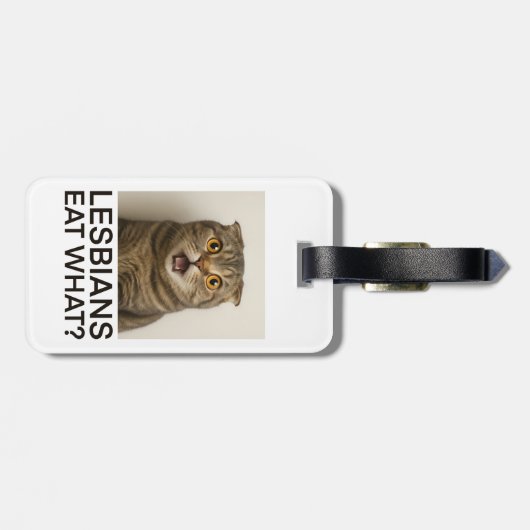 Lesbians Eat What Funny Bagagelabel (Achterkant horizontaal)