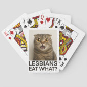 Lesbians Eat What Funny Pokerkaarten (Achterkant)