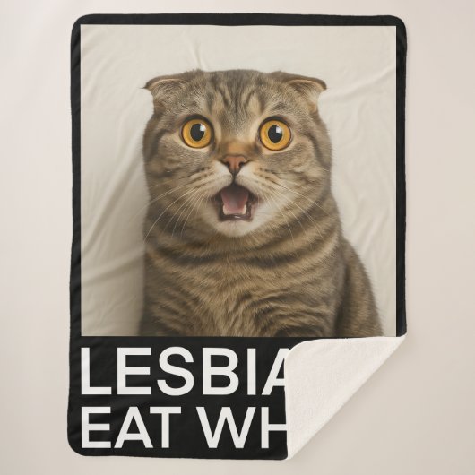 Lesbians Eat What Funny Sherpa Deken (Voorkant)