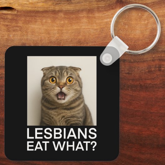 Lesbians Eat What Funny Sleutelhanger (Achterkant)