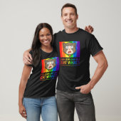 Lesbians eten wat kat Humor pun lgbtq Pride Flag T-shirt (Unisex)