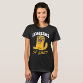 Lesbians eten wat kat t-shirt (Voorkant volledig)