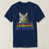Lesbians eten wat kat t-shirt (Design voorkant)