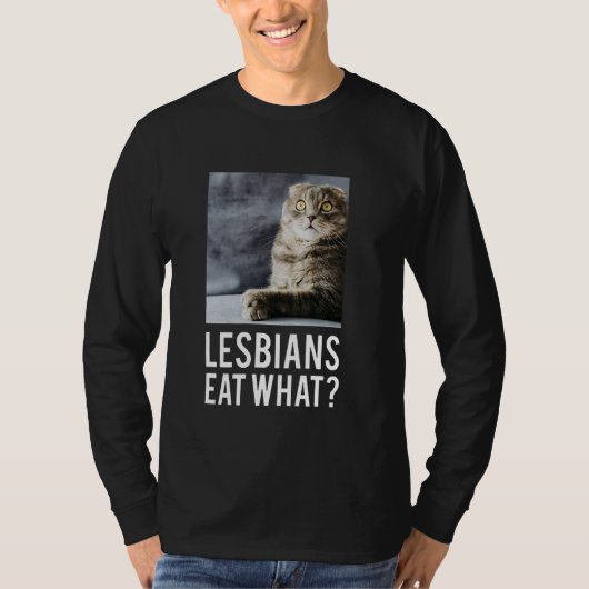 Lesbians eten wat t-shirt (Voorkant)