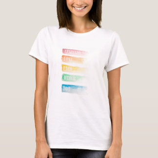 Lesbians houden van elkaar met T-shirt