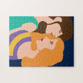 Lesbians in Love Beautiful Women Couple Legpuzzel (Horizontaal)