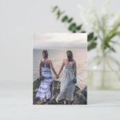Lesbians Lovers en Vrienden, Houthands Briefkaart (Staand voorkant)