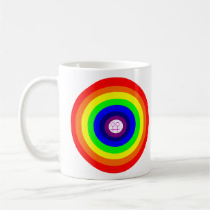 Lesbians Mok rond regenboogkoffie