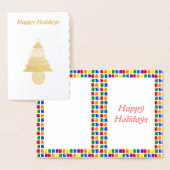 Lesbians Regenboogkerstboom en Cadeaus Folie Kaarten (Display)