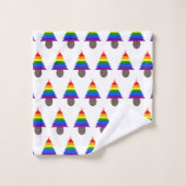 Lesbians Regenboogkerstboom gepatterd Bad Handdoek (Wasdoekje)