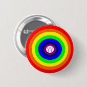 Lesbians Round Rainbow-Button Ronde Button 5,7 Cm (Voorkant /achterkant)