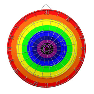 Lesbians Round Rainbow Dartboard Dartbord