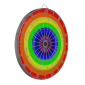 Lesbians Round Rainbow Dartboard Dartbord (Voorkant Links)