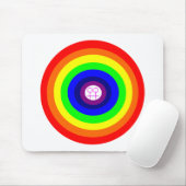 Lesbians Round Rainbow Mousepad Muismat (Met muis)