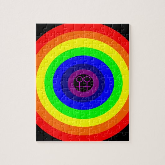 Lesbians Round Rainbow Puzzle Legpuzzel (Verticaal)