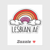 LESBIEN AF STICKER (Vel)