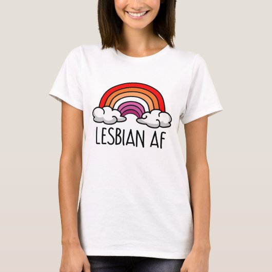 LESBIEN AF T-SHIRT (Voorkant)