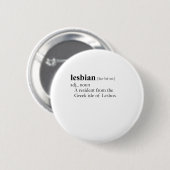LESBIEN (definitie) Ronde Button 5,7 Cm (Voorkant /achterkant)
