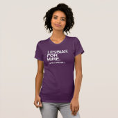 LESBIEN TE HUUR T-SHIRT (Voorkant volledig)