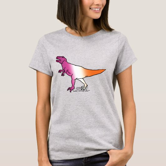 LESBIËNE TROTS DINOSAURUS T-SHIRT (Voorkant)