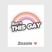 Lesbienne - Zo geboren, zo gay Sticker (Vel)