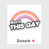 Lesbienne - Zo geboren, zo gay Sticker (Vel)