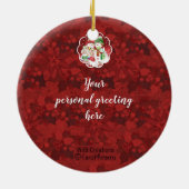 Lesbiennes, dochter- en partnervrouwen, sneeuwvrou keramisch ornament (Achterkant)