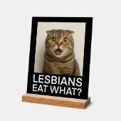 Lesbiennes Eten Wat Grappig Acryl Bord (Hoek)