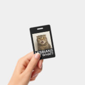 Lesbiennes eten wat Grappig Badge (Handheld)