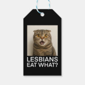 Lesbiennes Eten Wat Grappig Cadeaulabel (Achterkant)
