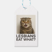 Lesbiennes Eten Wat Grappig Cadeaulabel (Voorkant)