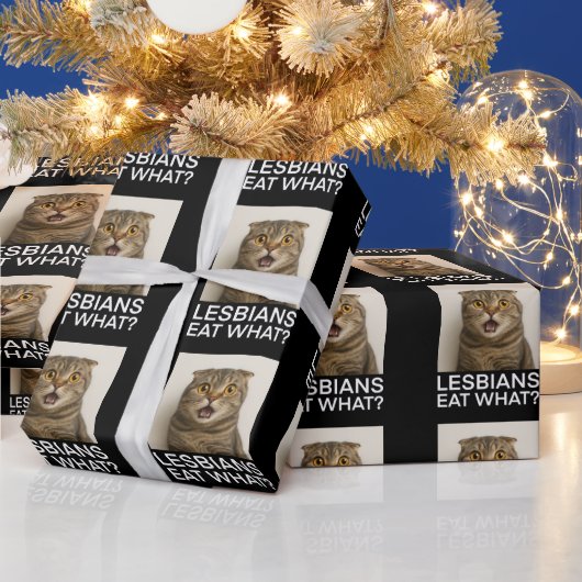 Lesbiennes Eten Wat Grappig Cadeaupapier (Feestdagen)