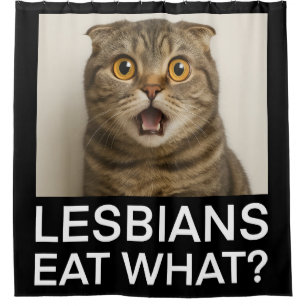 Lesbiennes Eten Wat Grappig Douchegordijn