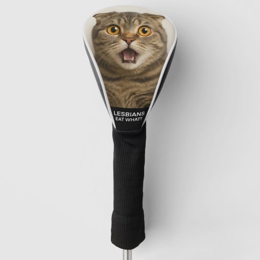 Lesbiennes Eten Wat Grappig Golfheadcover (Voorkant)