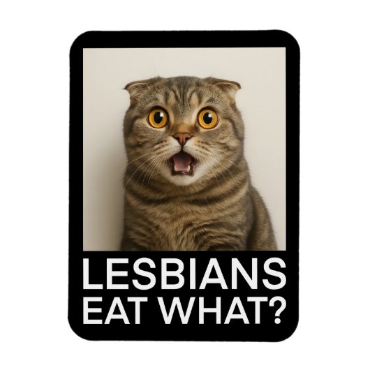 Lesbiennes Eten Wat Grappig Magneet (Verticaal)