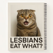 Lesbiennes Eten Wat Grappig Notitieboek (Achterkant)