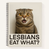 Lesbiennes Eten Wat Grappig Notitieboek (Voorkant)