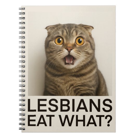 Lesbiennes Eten Wat Grappig Notitieboek (Voorkant)