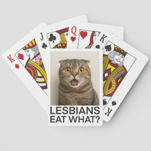 Lesbiennes Eten Wat Grappig Pokerkaarten