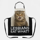 Lesbiennes Eten Wat Grappig Schort (Voorkant)