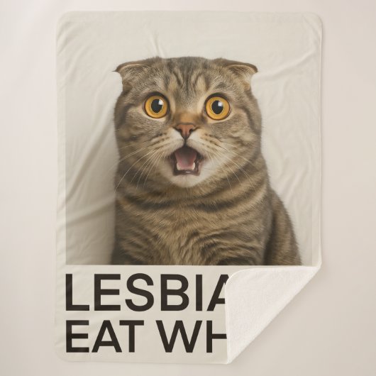 Lesbiennes Eten Wat Grappig Sherpa Deken (Voorkant)