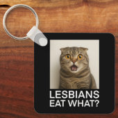 Lesbiennes Eten Wat Grappig Sleutelhanger (Voorkant)