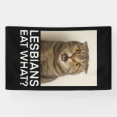 Lesbiennes Eten Wat Grappig Spandoek (Horizontaal)