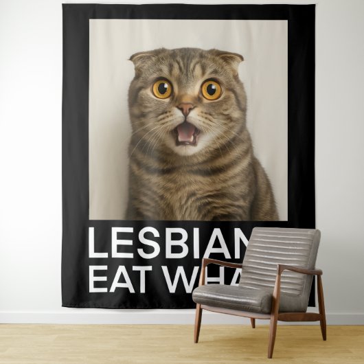 Lesbiennes Eten Wat Grappig Wandkleed (In situ)