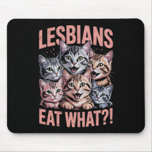 Lesbiennes Eten Wat Grappige Kat Lesbienne LGBTQ T Muismat