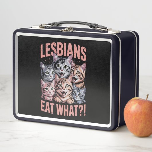 Lesbiennes Eten Wat Grappige Kat Lesbische LGBTQ P (In situ)
