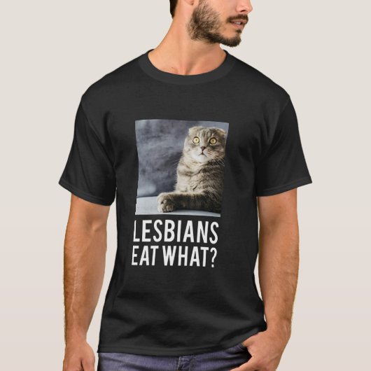 Lesbiennes eten wat T-Shirt (Voorkant)