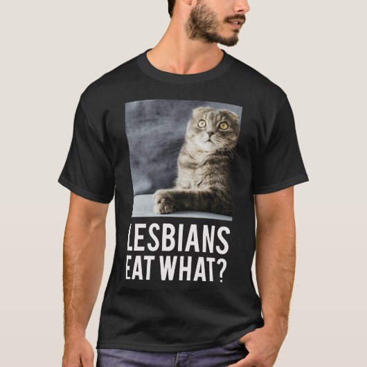 Lesbiennes eten wat vriend t-shirt (Voorkant)